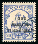 Stamp of Colonies françaises » Togo 1914-1916, Collection spécialisée sur l'Occupation