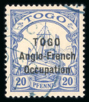 Stamp of Colonies françaises » Togo 1914-1916, Collection spécialisée sur l'Occupation