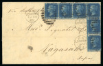 Stamp of Japan » Foreign Post Offices » British Post Office » Incoming Mail 1969 (March 19) Entire letter from London to Nagasaki, bearing 1858-76 2d (6)