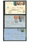 Stamp of Japan » Foreign Post Offices » British Post Office » Incoming Mail 1867-68 Trio of cover/entire letters from London addressed