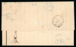 Stamp of Japan » Foreign Post Offices » British Post Office » Incoming Mail 1868 (July 17) Cover from London to Yokohama, single and marginal strip of three of 1865-67 4d pl. 9