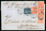Stamp of Japan » Foreign Post Offices » British Post Office » Incoming Mail 1869-74 Group of six covers or entire letters from London to Yokohama