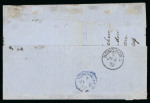 Stamp of Japan » Foreign Post Offices » British Post Office » Incoming Mail 1872 (May 31) Cover from London to Yokohama with spectacular double rate franking