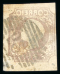Stamp of Portugal 1855-56 Pedro V (straight hair) small used group incl. 5r (2)