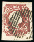 Stamp of Portugal 1855-56 Pedro V (straight hair) small used group incl. 5r (2)