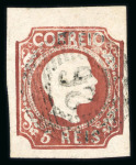 Stamp of Portugal 1855-56 Pedro V (straight hair) small used group incl. 5r (2)