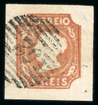 Stamp of Portugal 1855-56 Maria II small used group incl. 5r and 50r