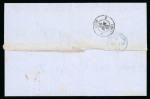 Stamp of Japan 1863 (Sept. 30) Entire letter from Yokohama to Lyon,