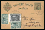 Stamp of Large Lots and Collections Portugal & Colonies: 1870s-1920s, accumulation of thousands of postal stationery envelopes, cards and lettercards