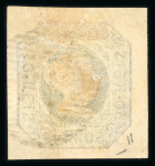 Stamp of Portugal 1853 Maria II 50r yellow-green, used with good to large margins