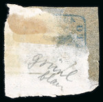 Stamp of Romania » 1858 (1st Nov.) - 1861 Moldavia - Handstruck at Jassy - Imperforate 40 Parale blue on white paper, very large even margined