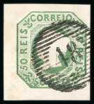 Stamp of Portugal 1853 Maria II selection on a stockpage