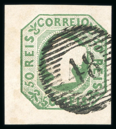 Stamp of Portugal 1853 Maria II selection on a stockpage