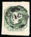 Stamp of Portugal 1853 Maria II selection on a stockpage