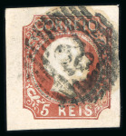 Stamp of Portugal 1855-56 Pedro V (straight hair) selection on a stockpage