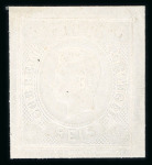 Stamp of Portugal 1866-67 Luis I, imperf. curved label, selection on 4 stockpages