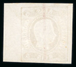 Stamp of Portugal 1866-67 Luis I, imperf. curved label, selection on 4 stockpages