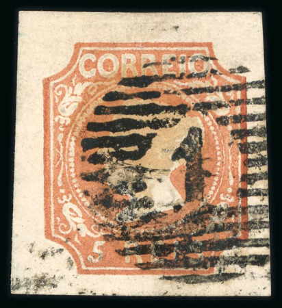 Stamp of Portugal 1853 Maria II 5r type I reddish brown, used