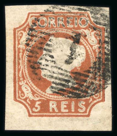 Stamp of Portugal 1853 Maria II 5r type I reddish brown, used