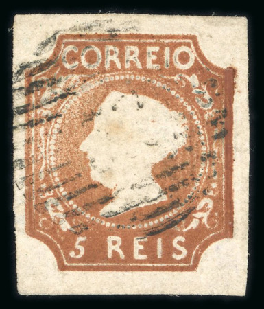 Stamp of Portugal 1853 Maria II 5r type II reddish brown, used