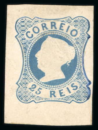 Stamp of Portugal 1853 Maria II 25r type II, group incl. one unused