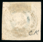 Stamp of Portugal 1853 Maria II 50r blue-green used, "53" circular cancel of Amarante