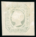 Stamp of Portugal 1855-56 Pedro V (curly hair) 50r mint small part o.g.