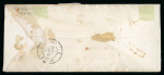 Stamp of Portugal 1862-64 Luis I 100R, two examples along with 1866-67 Luis I imperf. curved label 80r on cover to the USA,