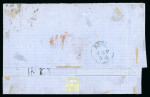 Stamp of Portugal 1866-67 Luis I imperf. curved label 20r and 120r on 1871 wrapper from Lisbon to Germany