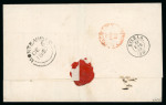 Stamp of Great Britain » British Post Offices Abroad » Crown Circle Handstamps Uruguay: 1857 (Dec 5) wrapper from Montevideo with