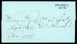 Stamp of Romania » Postal History » Principality of Wallachia » Cyrillic Post Handstamps KRAIOVA: Cover to the Tribunal of Romanatz,