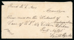 Stamp of Madagascar (British Post) Stampless envelope to Reverend Aass at Morondava "Norv. miss. on the westkoast of Madagaskar"