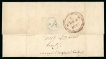 Stamp of Great Britain » British Post Offices Abroad Guadeloupe: 1813 (Jan 16) lettersheet datelined "B/Terre Guadeloupe" with fine "GUADELOUPE" s/l hs