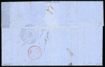Stamp of Nigerias » Niger Coast Protectorate 1876 (Jul 12) entire letter from a French explorer datedlined "Opobo", sent to France unpaid