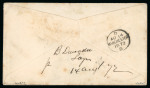 Stamp of Nigerias » Lagos 1872 (Jul 18) envelope to England with very fine strike of the "PAID / AT / LAGOS" crown circle hs