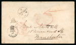 Stamp of Nigerias » Lagos 1872 (Jul 18) envelope to England with very fine strike of the "PAID / AT / LAGOS" crown circle hs