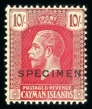Stamp of Cayman Islands 1921-26 1/4d to 10s set of 14 with "SPECIMEN" overprint