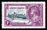 Stamp of Cayman Islands 1935 Silver Jubilee 1s with "dot by flagstaff" variety, mint h.r.,