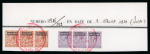 Stamp of Morocco Agencies (British Post Offices) 1914-35 group of Madagascar archive pieces with "POSTES ET TELEGRAPHES / COLLECION / DE / BERNE / MADAGASCAR" cachets in red