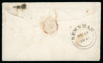 Stamp of Great Britain » Distinctive Maltese Cross Cancellations 1841-53 1d red-brown group from Newham with cover and two pieces