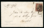Stamp of Great Britain » Distinctive Maltese Cross Cancellations 1841-53 1d red-brown group from Newham with cover and two pieces