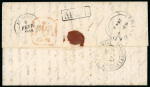 Stamp of Trinidad and Tobago » Trinidad 1843 (Sep 4) entire from Port of Spain to "Ile Bourbon" (Réunion)