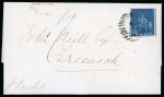 Stamp of Trinidad and Tobago » Trinidad 1852 (Aug 9) entire to Scotland with 1851-55 (1d) deep blue