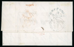 Stamp of Trinidad and Tobago » Trinidad 1852 (Oct 10) entire to Scotland with 1851-55 (1d) deep blue