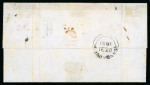 Stamp of Trinidad and Tobago » Trinidad 1851 (Dec 27) wrapper to Barbados with 1851-55 (1d) purple-brown