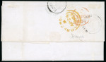 Stamp of Trinidad and Tobago » Trinidad 1853 (Mar 25) entire to Scotland with 1851-55 (1d) brownish grey
