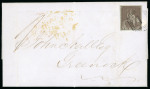 Stamp of Trinidad and Tobago » Trinidad 1853 (Mar 25) entire to Scotland with 1851-55 (1d) brownish grey