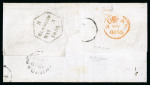 Stamp of Trinidad and Tobago » Trinidad 1855 (Apr 10) wrapper to Scotland with 1852-60 lithographed
