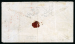 Stamp of Trinidad and Tobago » Trinidad 1863 (Jul 13) envelope sent to Penang; ex Yardley, Hurlock, Burrus, Marriott and "Scarborough"