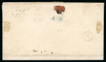 Stamp of Romania » 1858 (1st Nov.) - 1861 Moldavia - Handstruck at Jassy - Imperforate 80 Parale red on white paper, horizontal strip of four,